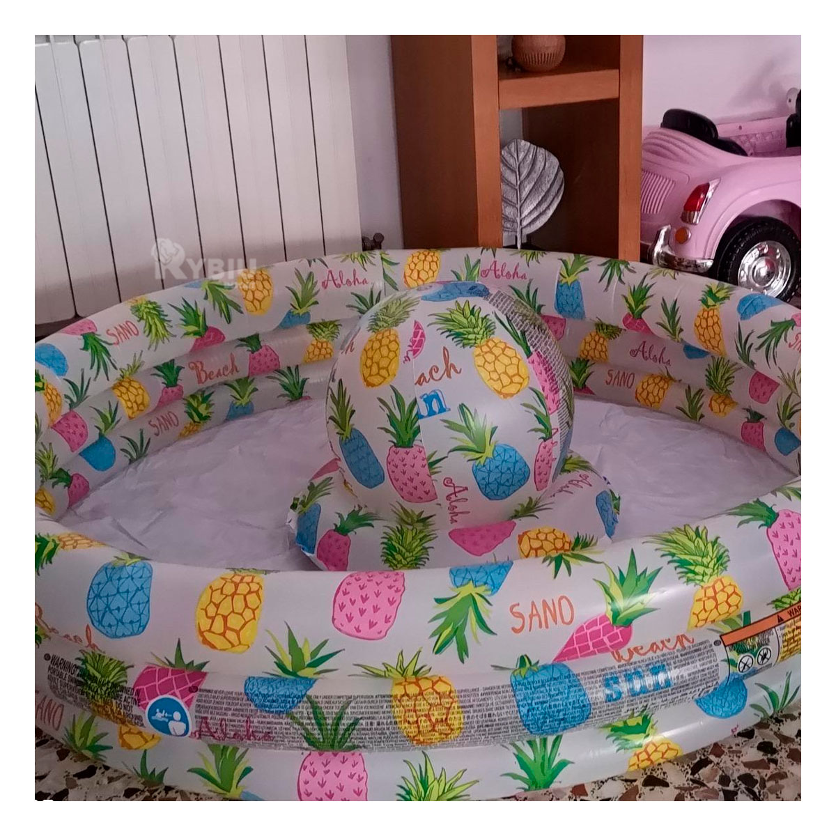 PILETA INFANTIL EN MULTICOLOR Y+REGALO LIGAS PARA PEINAR - 2