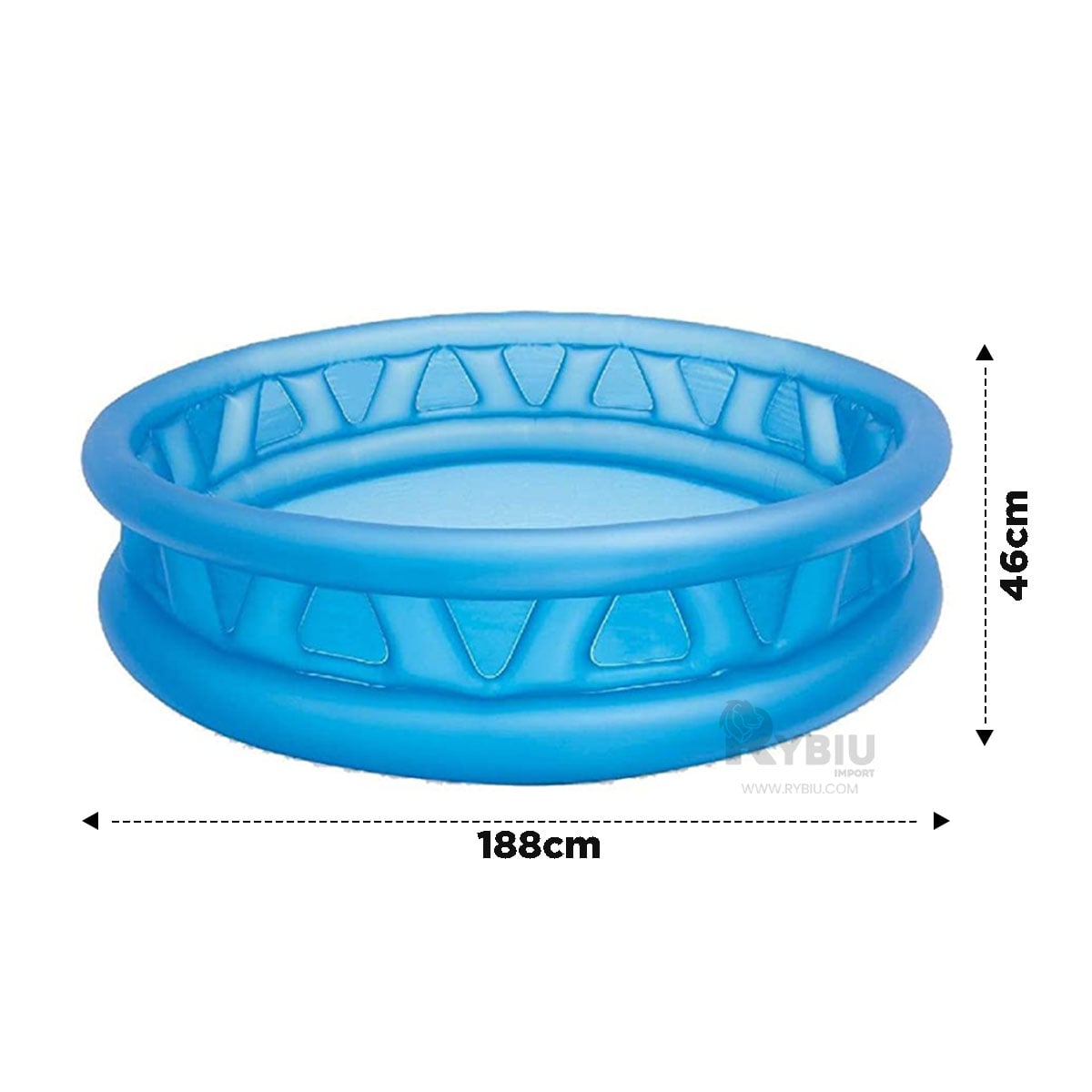 PILETA INFANTIL EN TONO CELESTE Y+REGALO LIGAS PARA PEINAR - 1