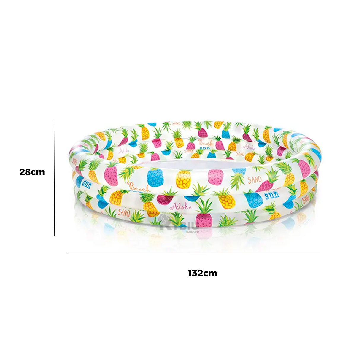 ALBERCA BONITA DE BALDE DE TONO MULTICOLOR Y+REGALO STICKERS - 5