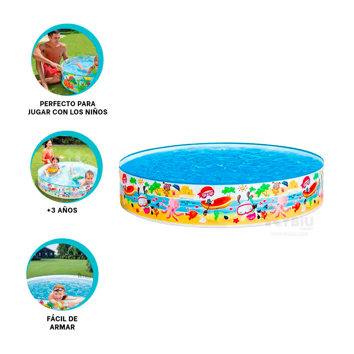 PILETA LIGERA PARA NIÑOS EN MULTICOLOR Y+GIFT MINIAGENDA - 3