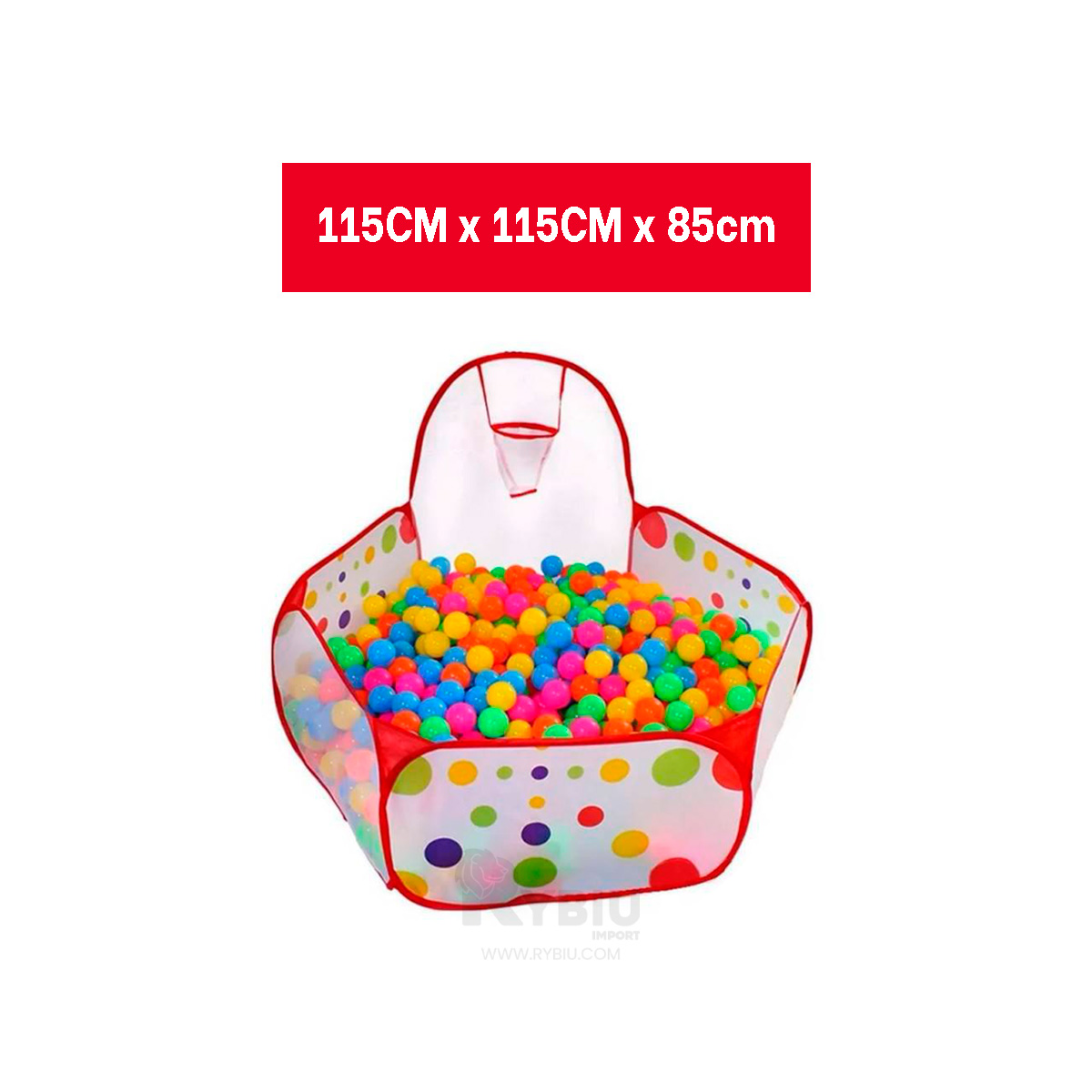 PILETA DE AIRE FACIL EN MULTICOLOR Y+BANDERITAS ADHESIVAS - 5