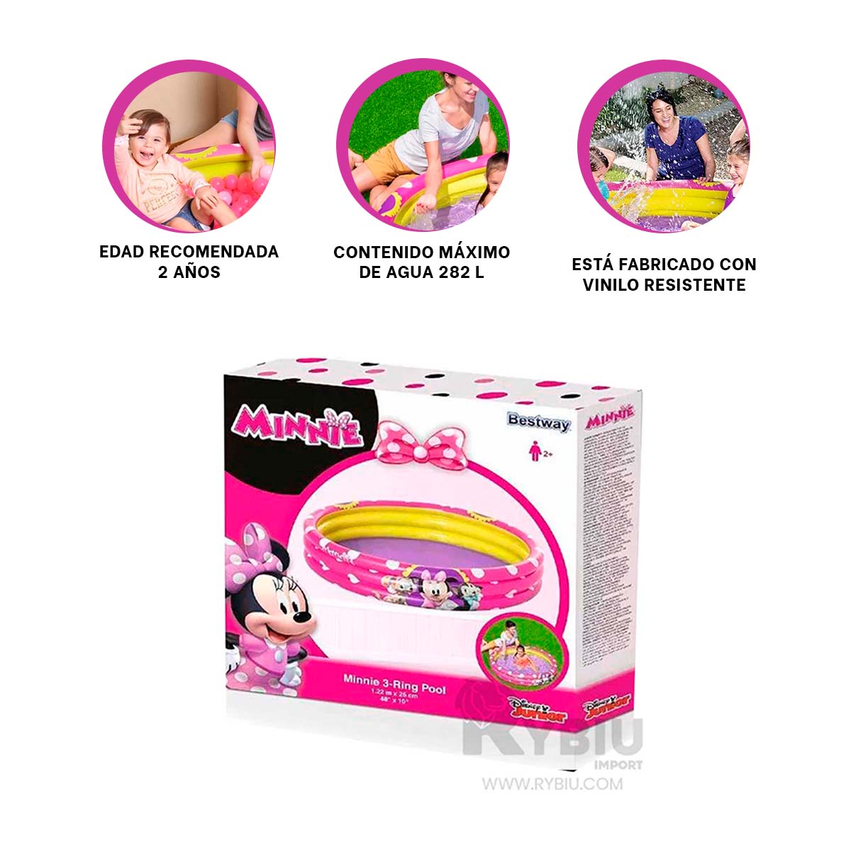 ALBERCA VERSTAIL PARA BAÑO DE COLOR ROSADO Y+GIFT MINIAGENDA - 3