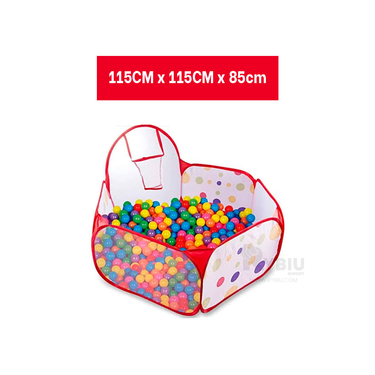 PILETA INFANTIL EN MULTICOLOR Y+REGALO LIGAS PARA PEINAR - 1