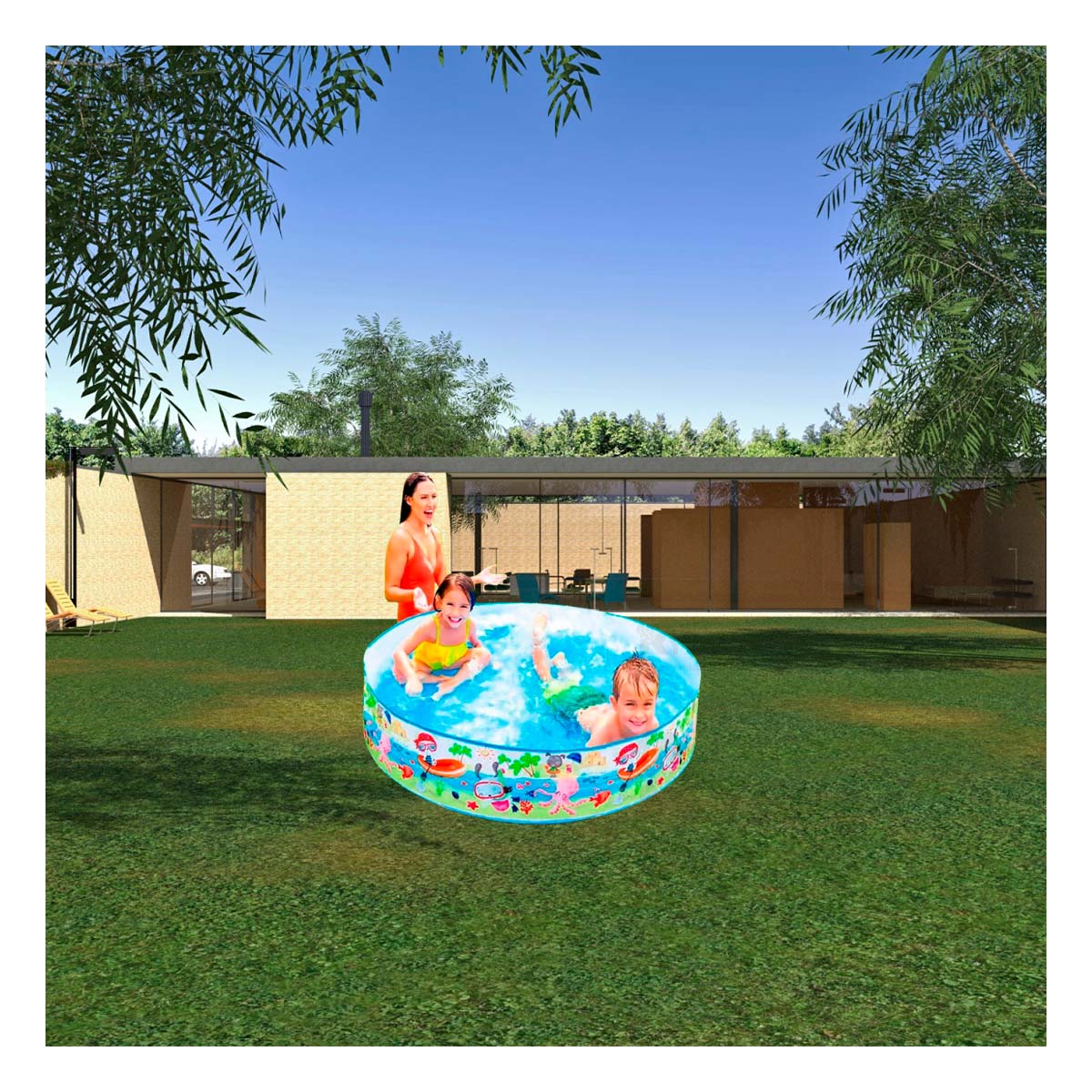 PISCINA OCEANO EN TONO MULTICOLOR Y+PAPEL DE REGALO - 4