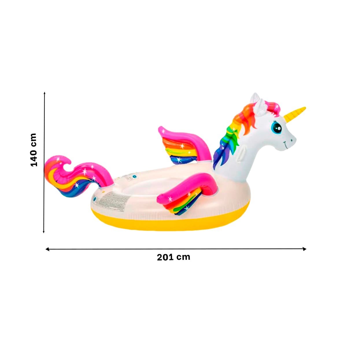 FLOTANTE UNICORNIO 201 X 140 X 97 CM DIVERTIDO PARA PISCINA Y+POST IT - 4
