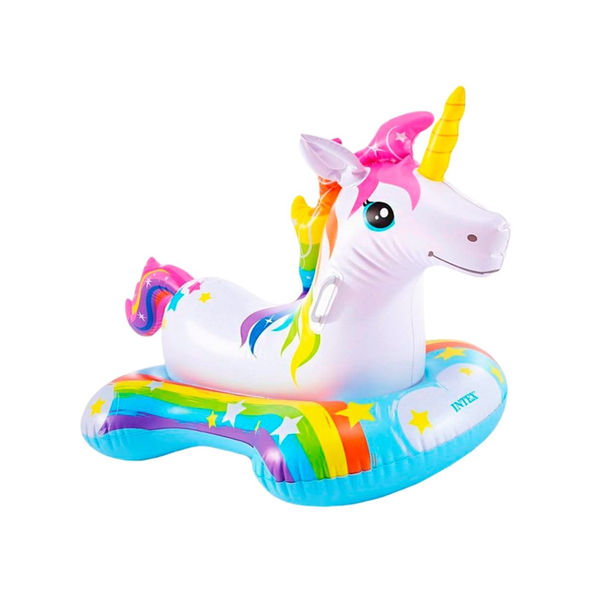 INFLABLE INFANTIL UNICORNIO 163 X 86 CM PARA PISCINA Y+LIGAS REGALO - 3