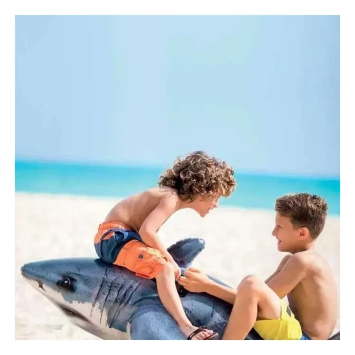 FLOTANTE GRANDE TIBURON 173 X 107 CM PARA PISCINA Y+POST IT - 2