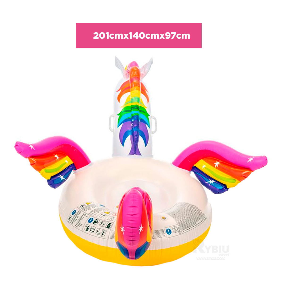 INFLABLE DE DISEÑO MODERNO DE UNICORNIO Y+REGALO AGENDITA - 5