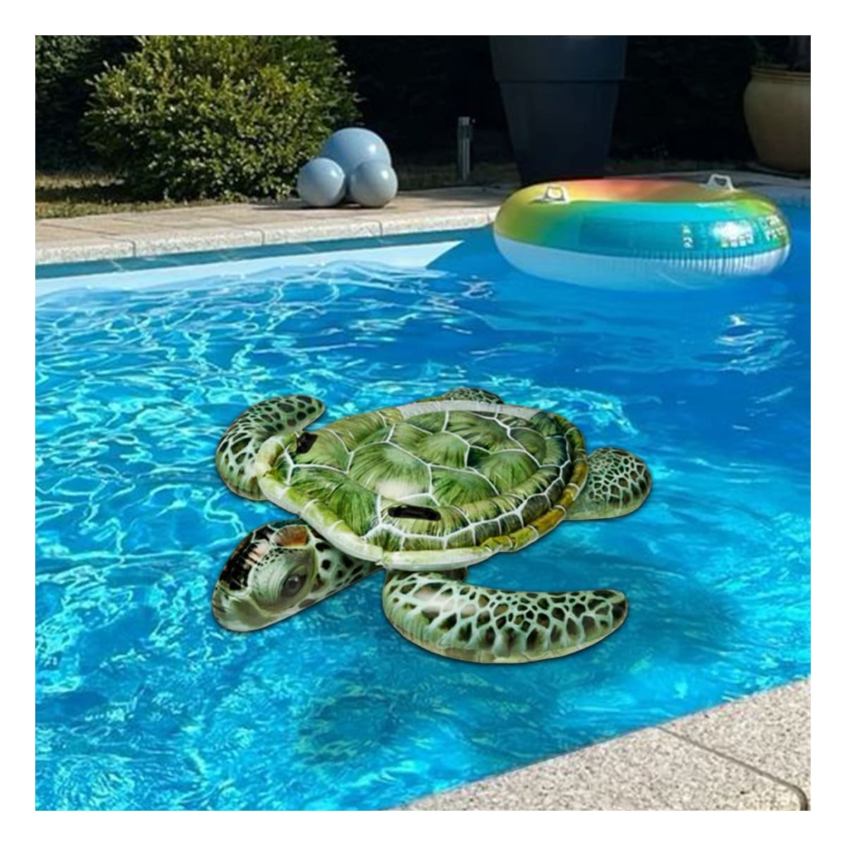 FLOTANTE GRANDE TORTUGA 150 X 127 CM PARA PISCINA Y+POST IT - 2