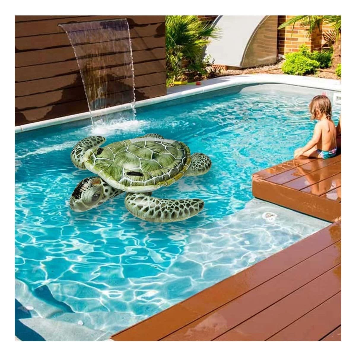 FLOTANTE GRANDE TORTUGA 150 X 127 CM PARA PISCINA Y+POST IT - 3