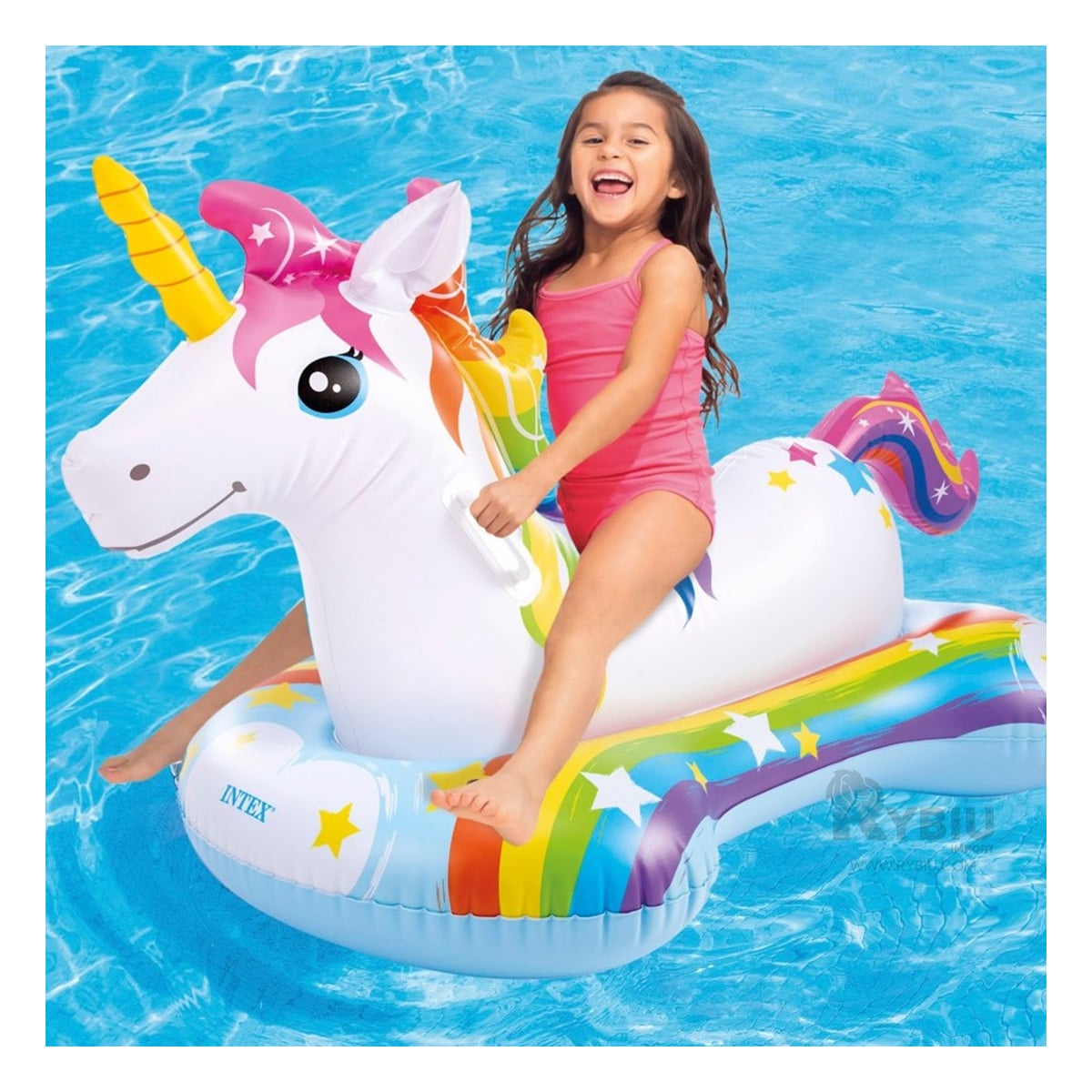 INFLABLE FACIL DE INFLAR DE UNICORNIO Y+GIFT MINIAGENDA - 1