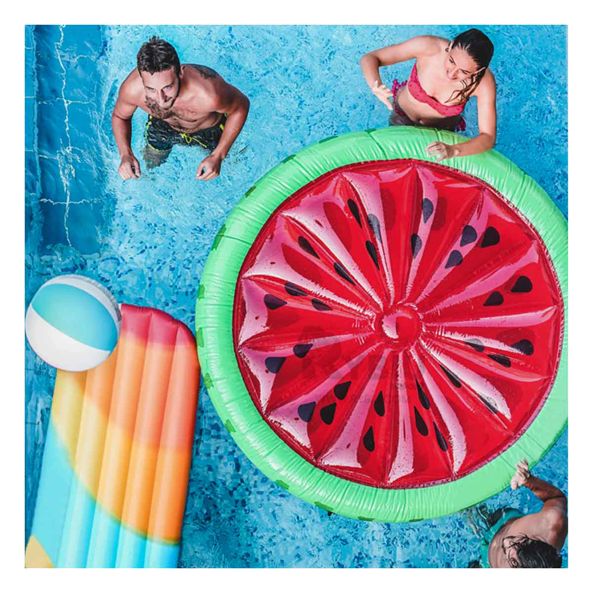 INFLABLE SIMPLE PARA NADAR DE SANDIA Y+ENVOLTORIO DE REGALO - 2