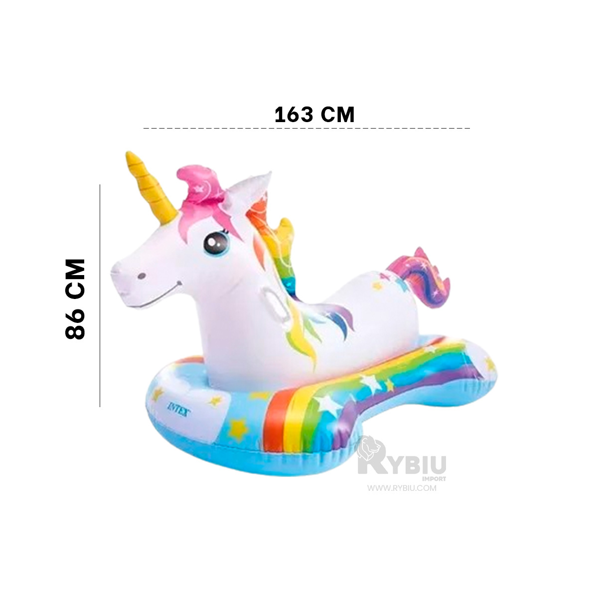 FLOTANTE UTIL DE UNICORNIO 163X86CM Y+BANDERITAS ADHESIVAS - 5