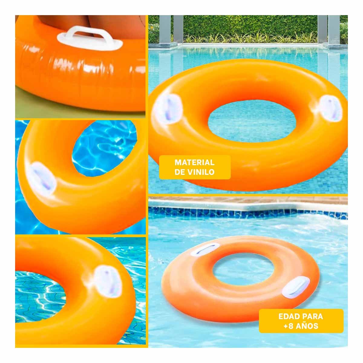 INFLABLE RYBIU 59258NP NARANJA NADO CON ASA 76CM + POST-IT ADHESIVOS - 5