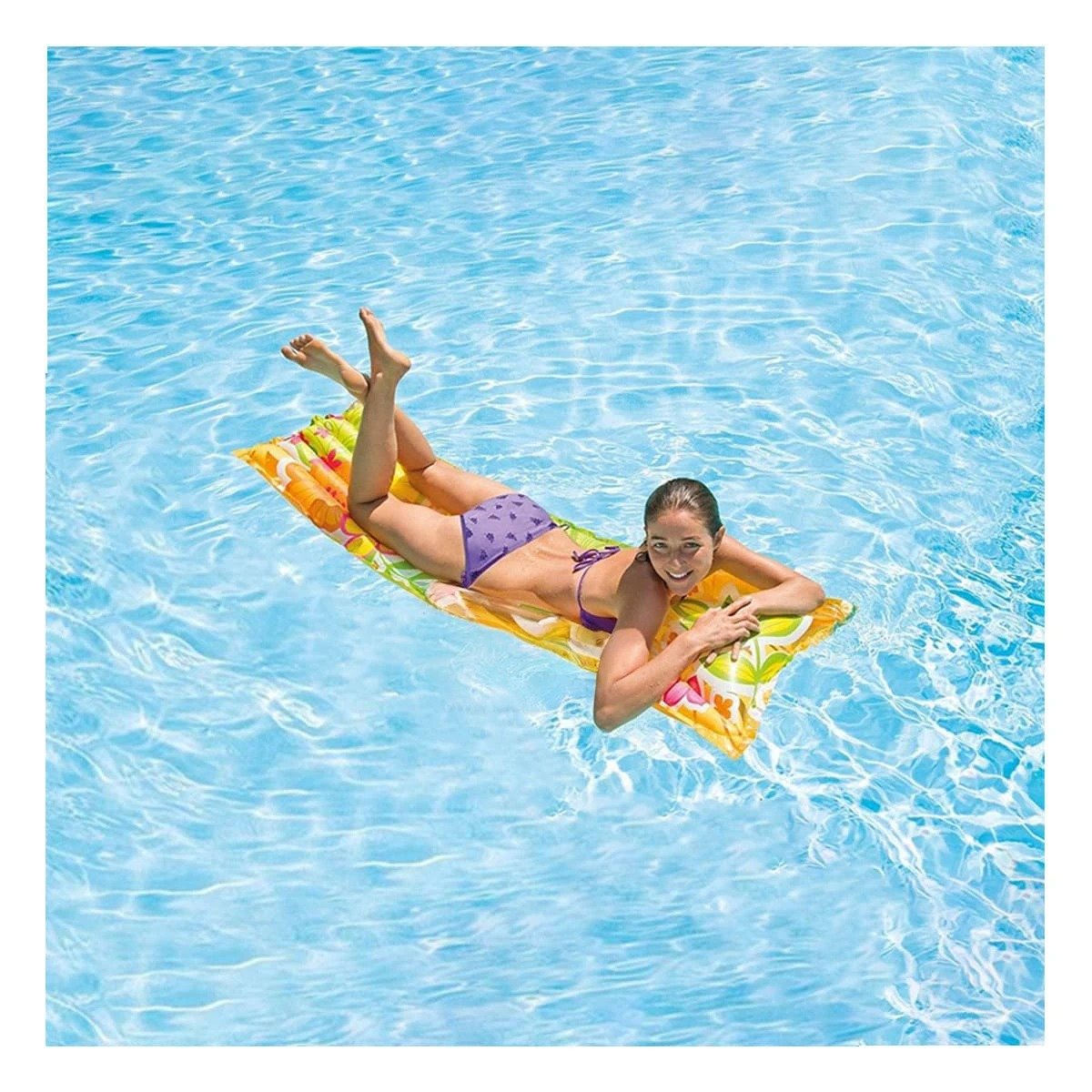 COLCHON INFLABLE COMODO 59720NP PARA DORMIR Y DESCANSAR CON FACILIDAD - 1