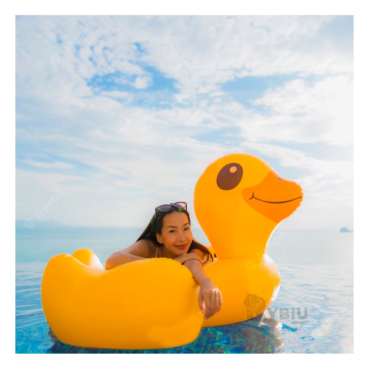INFLABLE FACIL DE INFLAR DISEÑO DE PATO Y+GIFT MINIAGENDA - 3