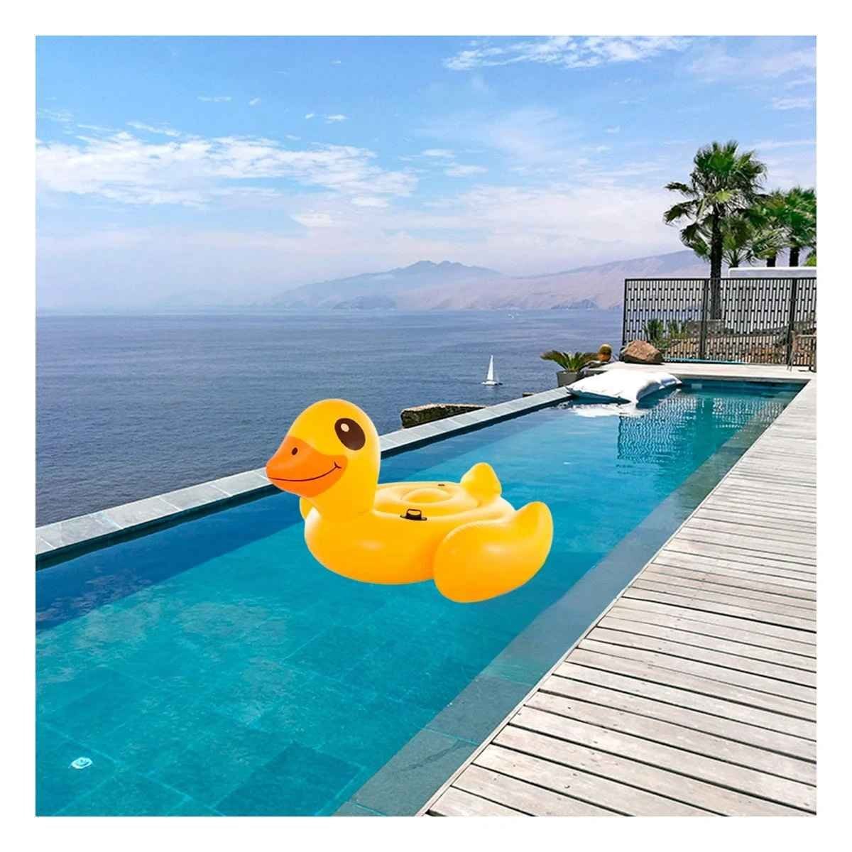 FLOTANTE DIVERTIDO SEGURO PATO 147 X 147 X 81 CM PARA PISCINA Y+POST IT - 3