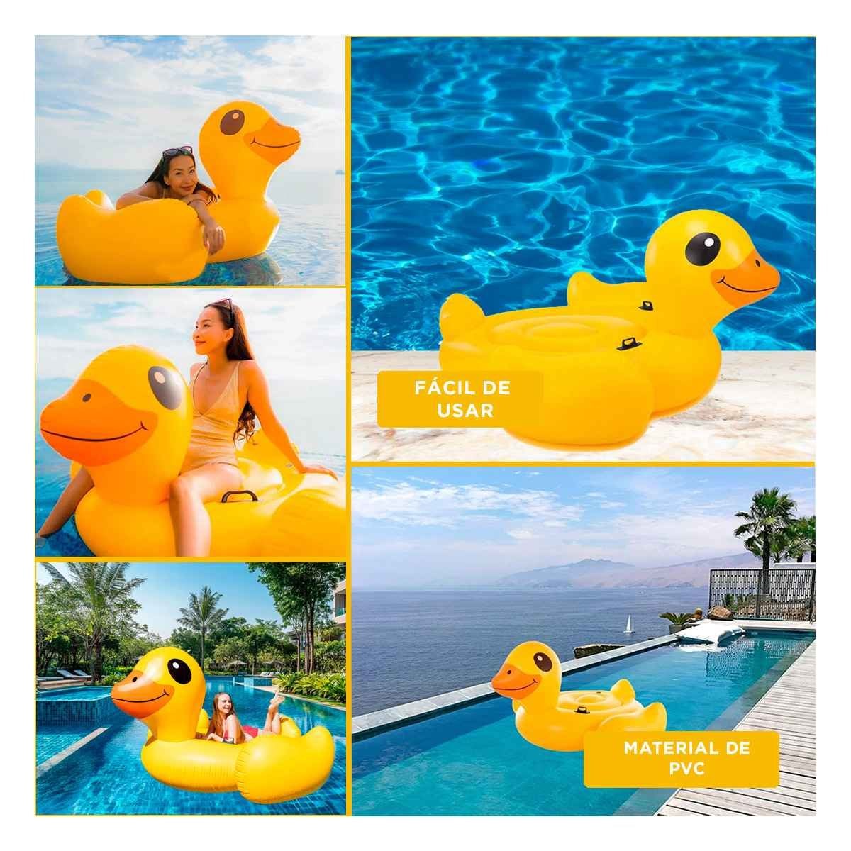 FLOTANTE DIVERTIDO SEGURO PATO 147 X 147 X 81 CM PARA PISCINA Y+POST IT - 5