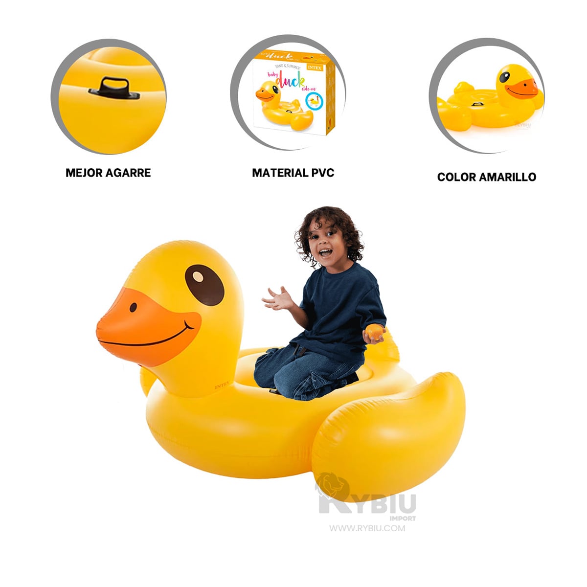 FLOTADOR VERSATIL EN FORMA DE PATO Y+PAPEL DE REGALO - 4