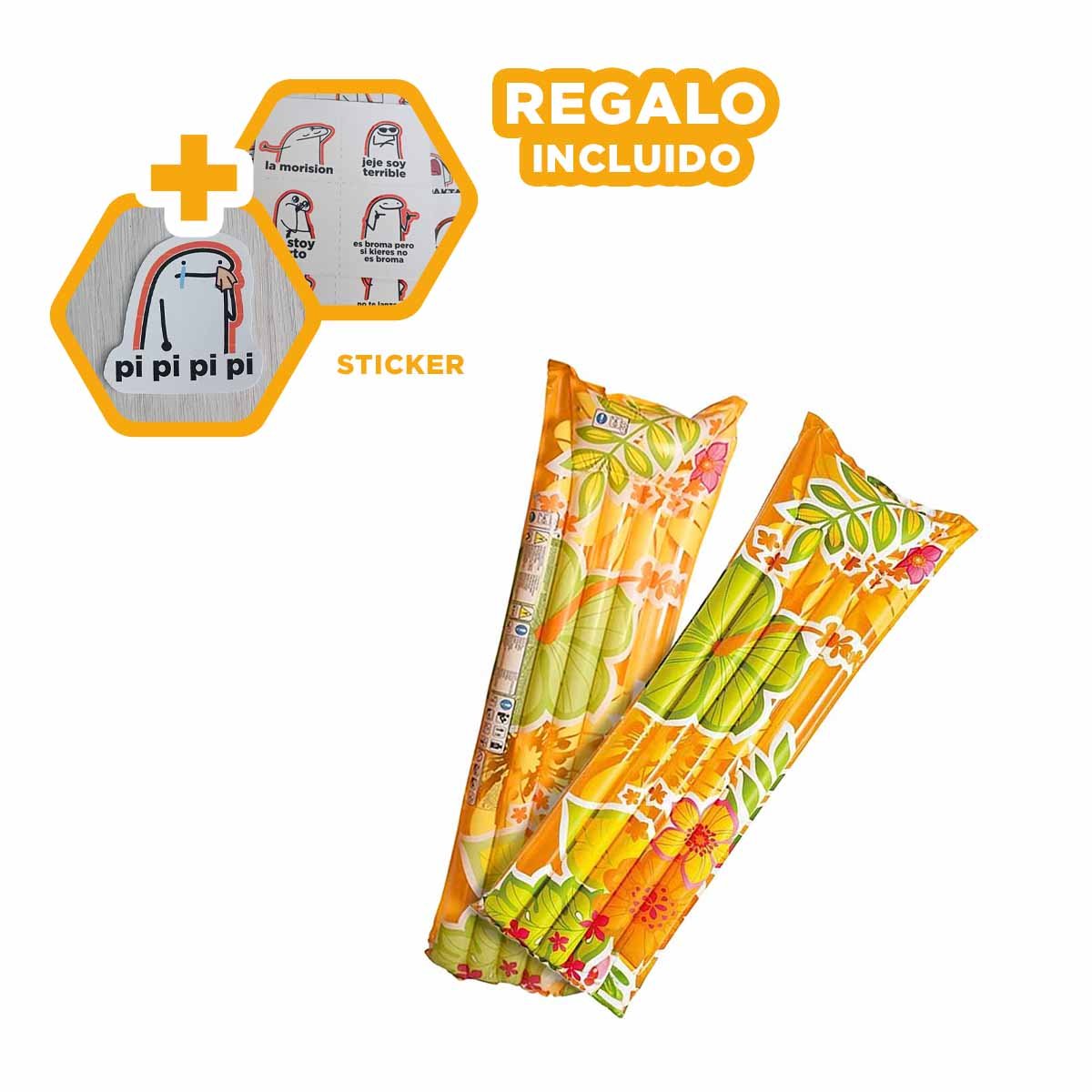 CAMA PORTATIL 59720NP INFLABLE Y COMODA PARA USO EN CASA Y VIAJES Y+REGALO STICKER - 1