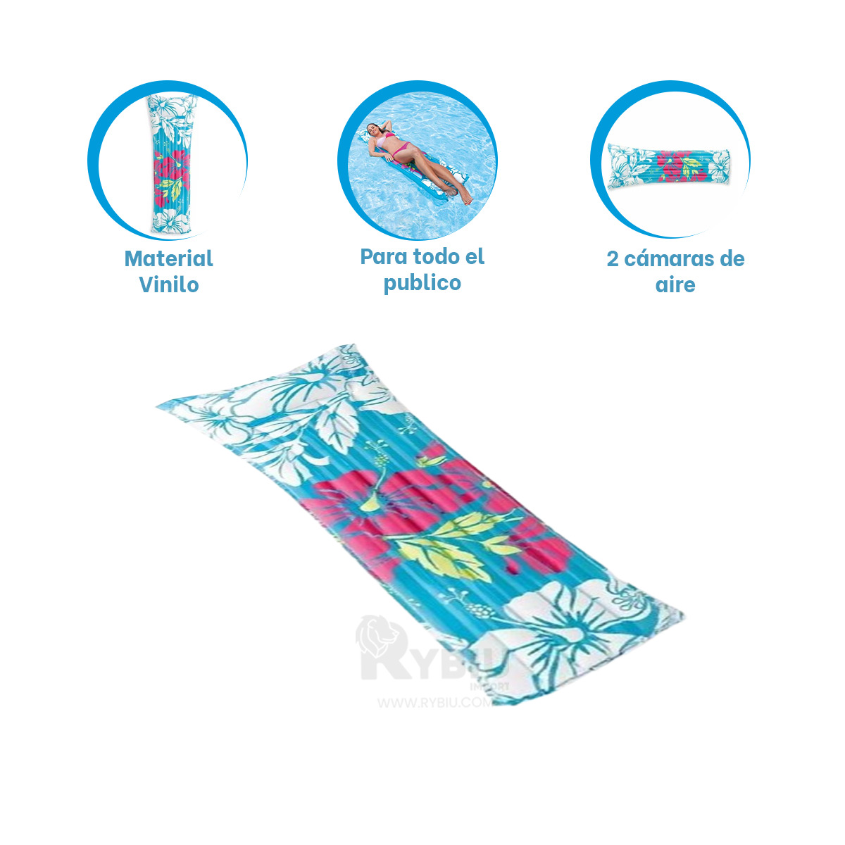 CAMA DE GRAN SOPORTE EN TONO CELESTE 59720NP Y+GIFT STICKERS - 1