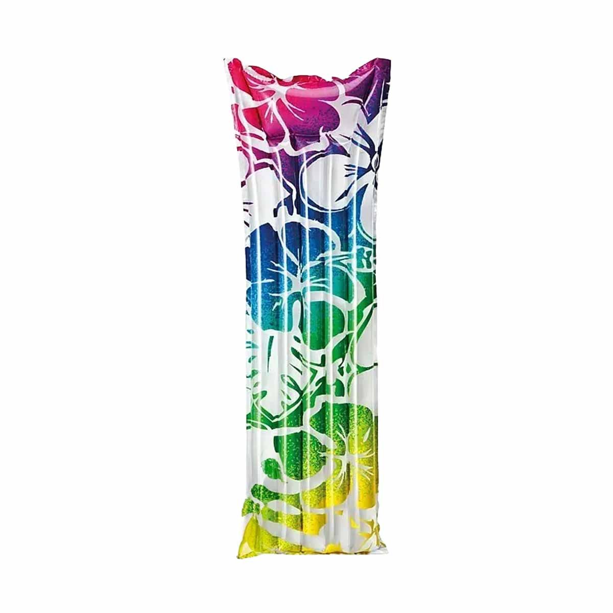 COLCHONETA PORTATIL 59720NP ARCOIRIS FACIL DE INFLAR Y TRANSPORTAR PARA DORMIR Y+PAPEL REGALO - 1