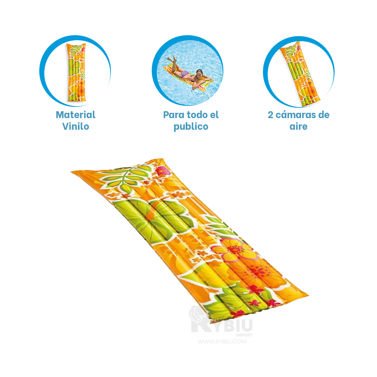 CAMA DE GRAN SOPORTE EN ANARANJADO 183X 69CM Y+GIFT STICKERS - 1