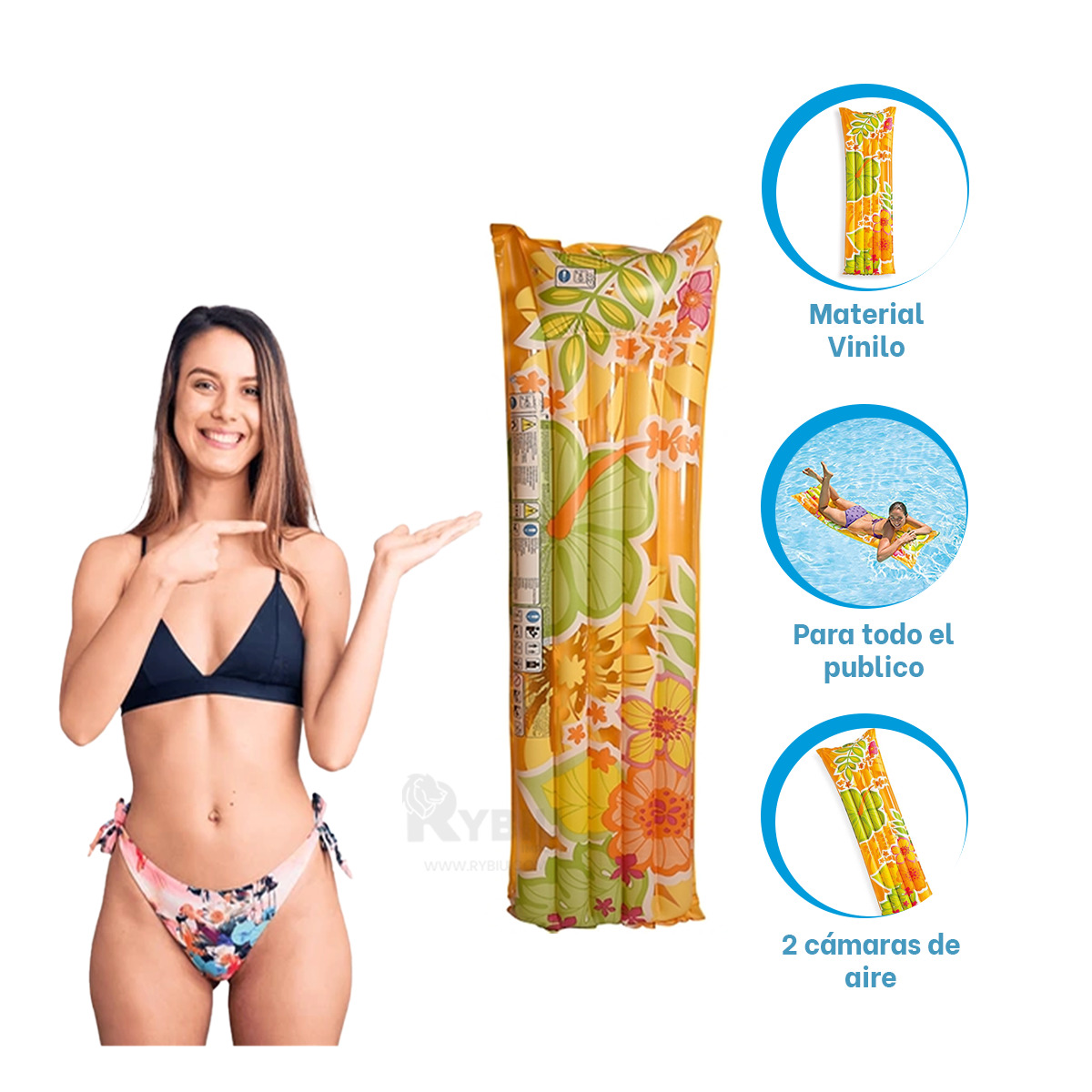 CAMA DE CALIDA COLOR ANARANJADO 183X 69CM Y+REGALO STICKERS - 3