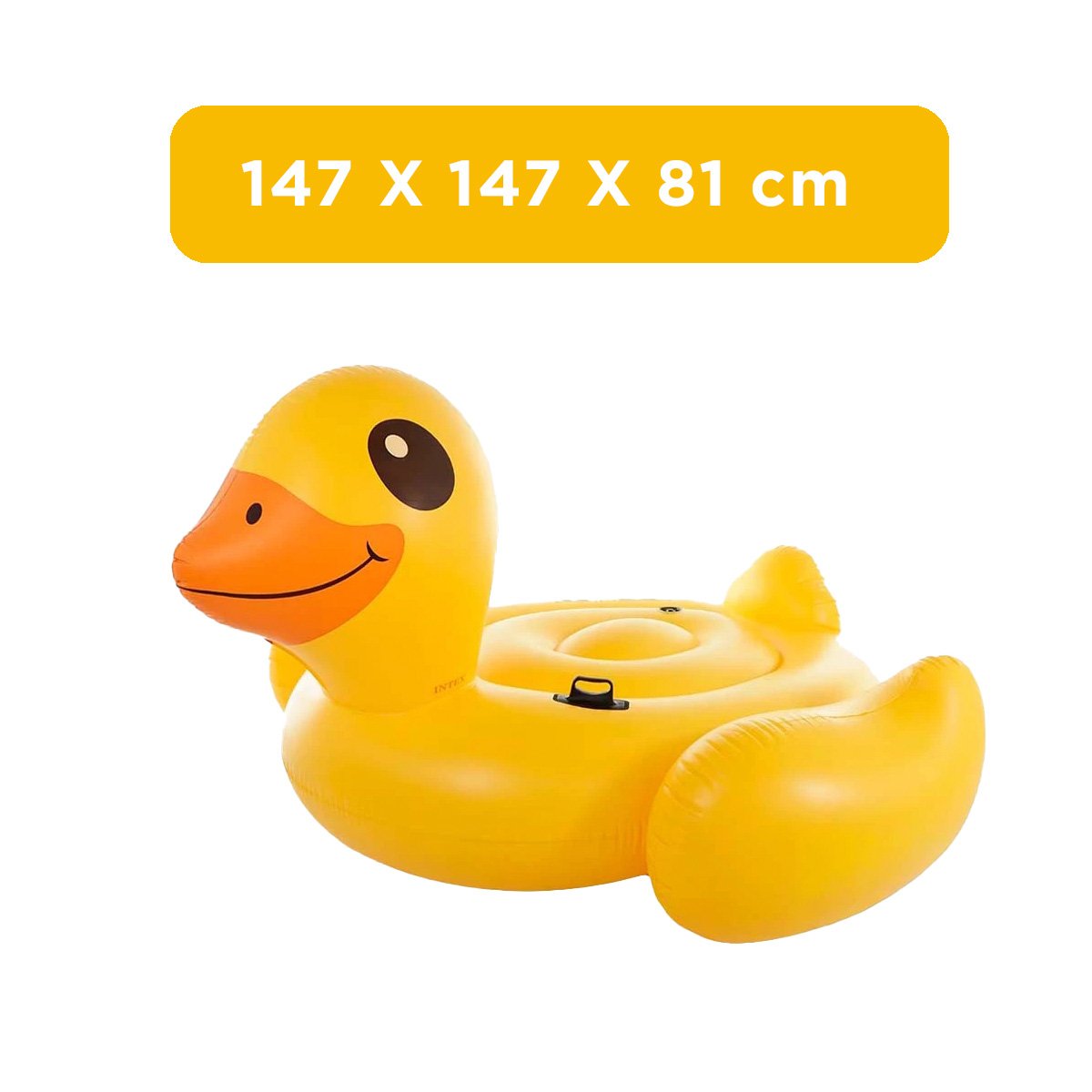 INFLABLE GRANDE DIVERTIDO PATO 147 X 147 X 81 CM PARA PISCINA INFANTIL Y+LIGAS REGALO - 4