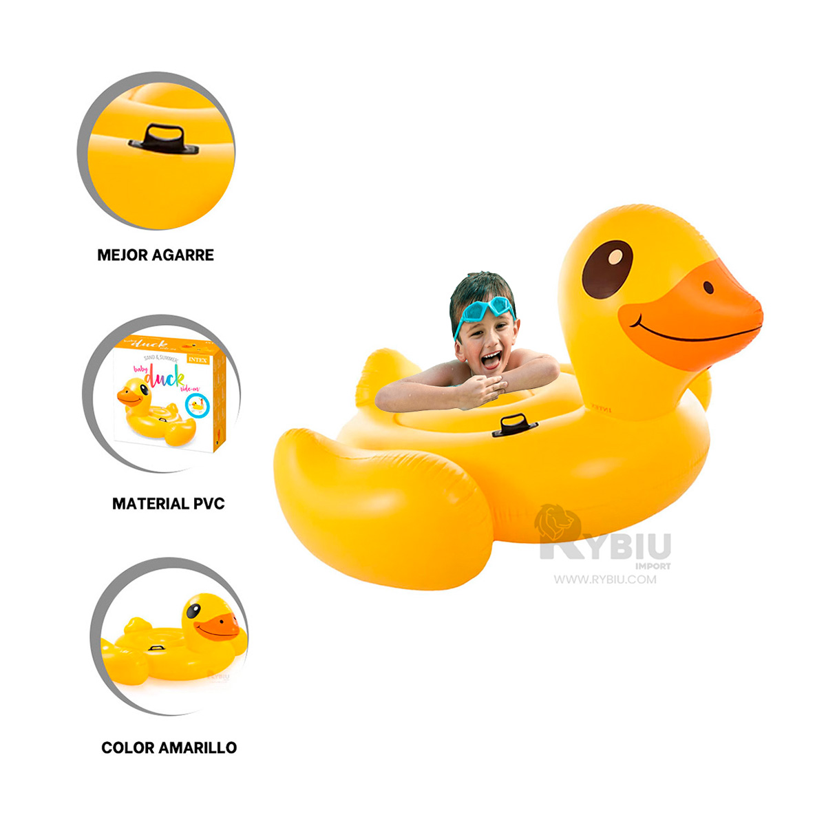 INFLABLE TIPO BOTE DE PATO Y+ENVOLTORIO DE REGALO - 4