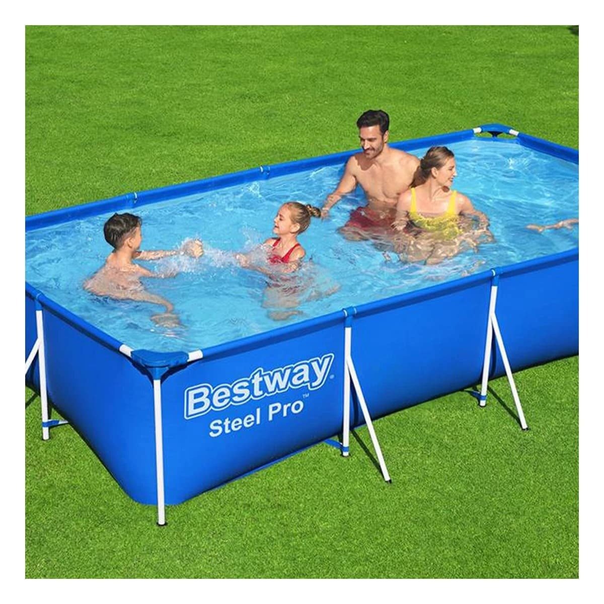 ALBERCA RECTANGULAR GRANDE 400X211X81CM PARA USO FAMILIAR Y+LIGAS REGALO - 2
