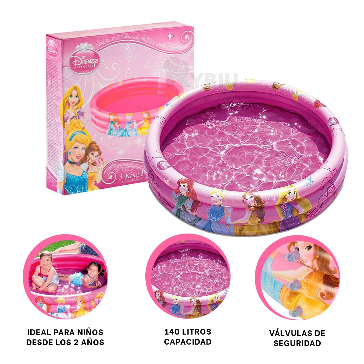 PISCINA SUAVE DISEÑO SUTIL EN MULTICOLOR Y+PAPEL DE REGALO - 1