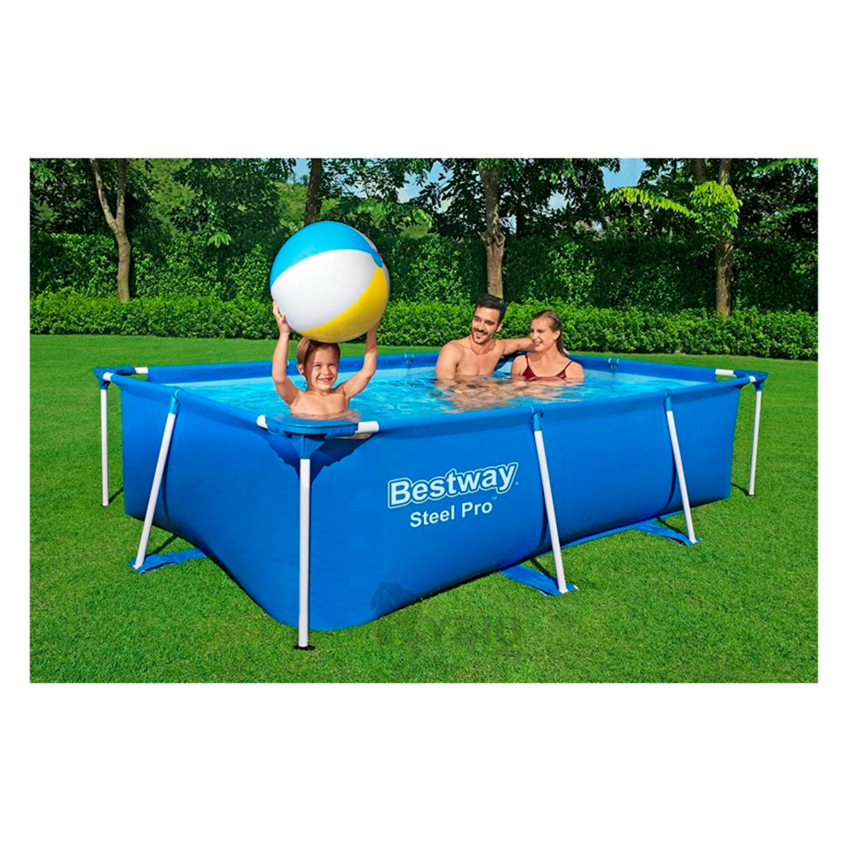 PISCINA SUAVE DISEÑO SUTIL EN CELESTE Y+PAPEL DE REGALO - 1