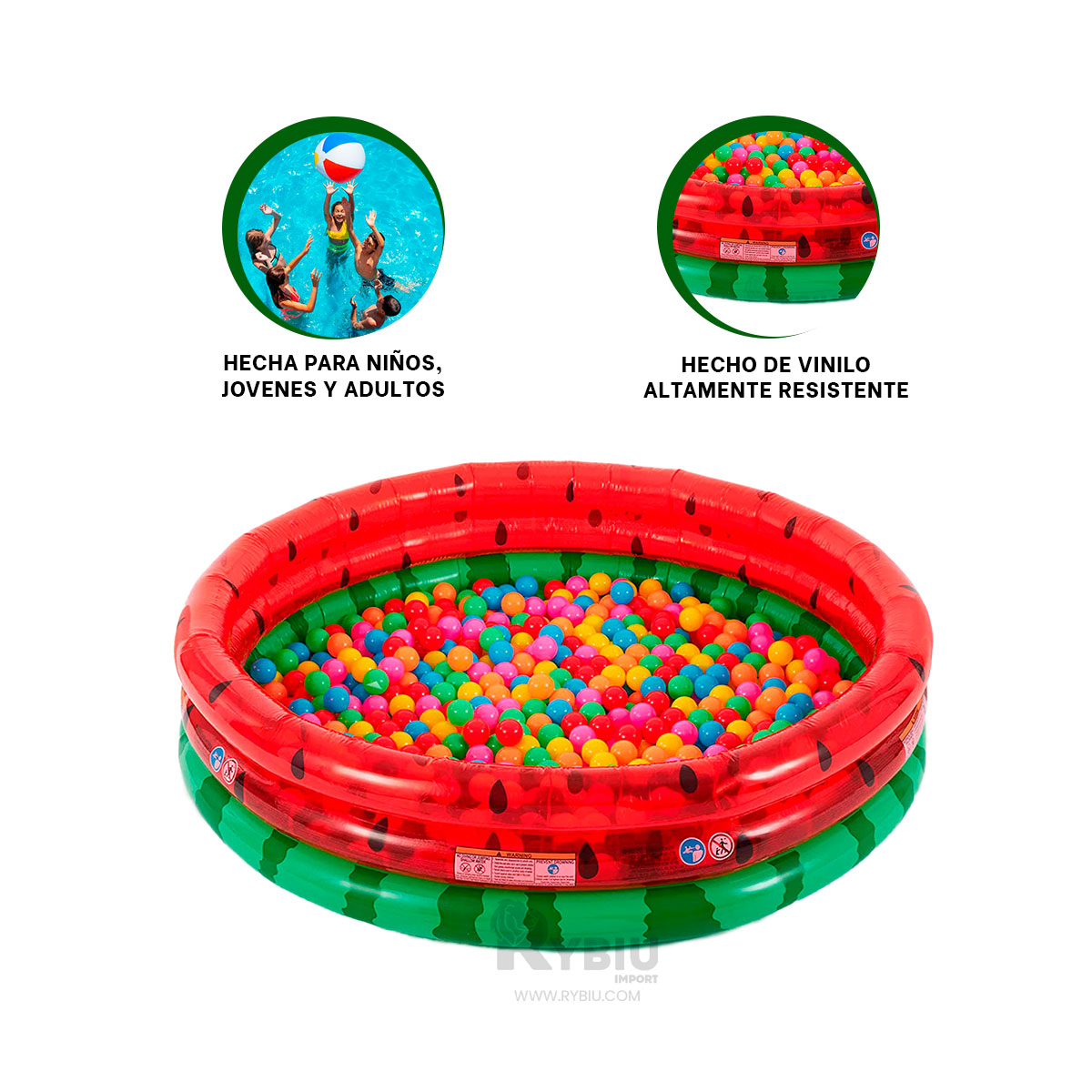 ALBERCA PARA EXTERIORES EN MULTICOLOR Y+REGALO AGENDITA - 1