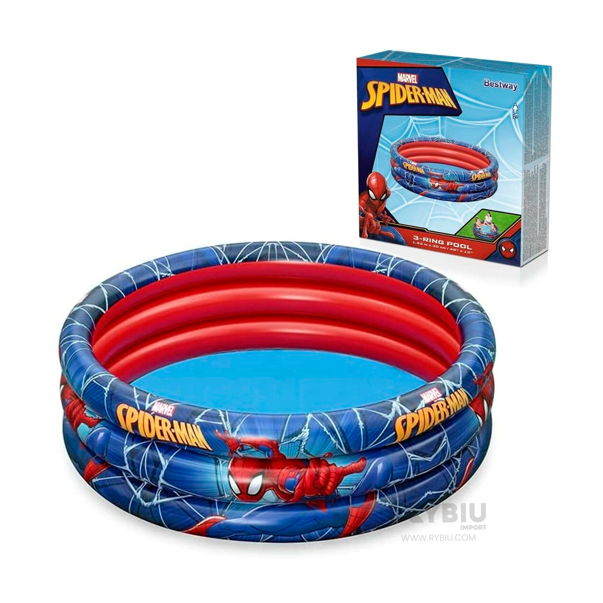 ALBERCA MODERNA DE ARAÑA EN COLOR AZUL Y+GIFT STICKERS - 3
