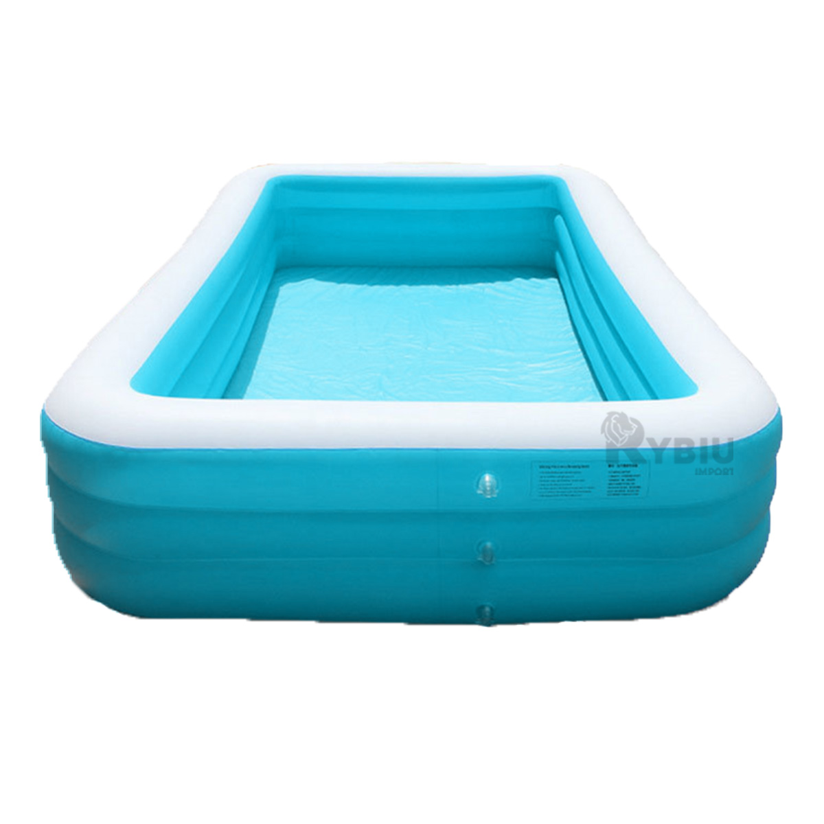 PILETA RECREATIVA TONO CELESTE Y+REGALO LIGAS PARA PEINAR - 3