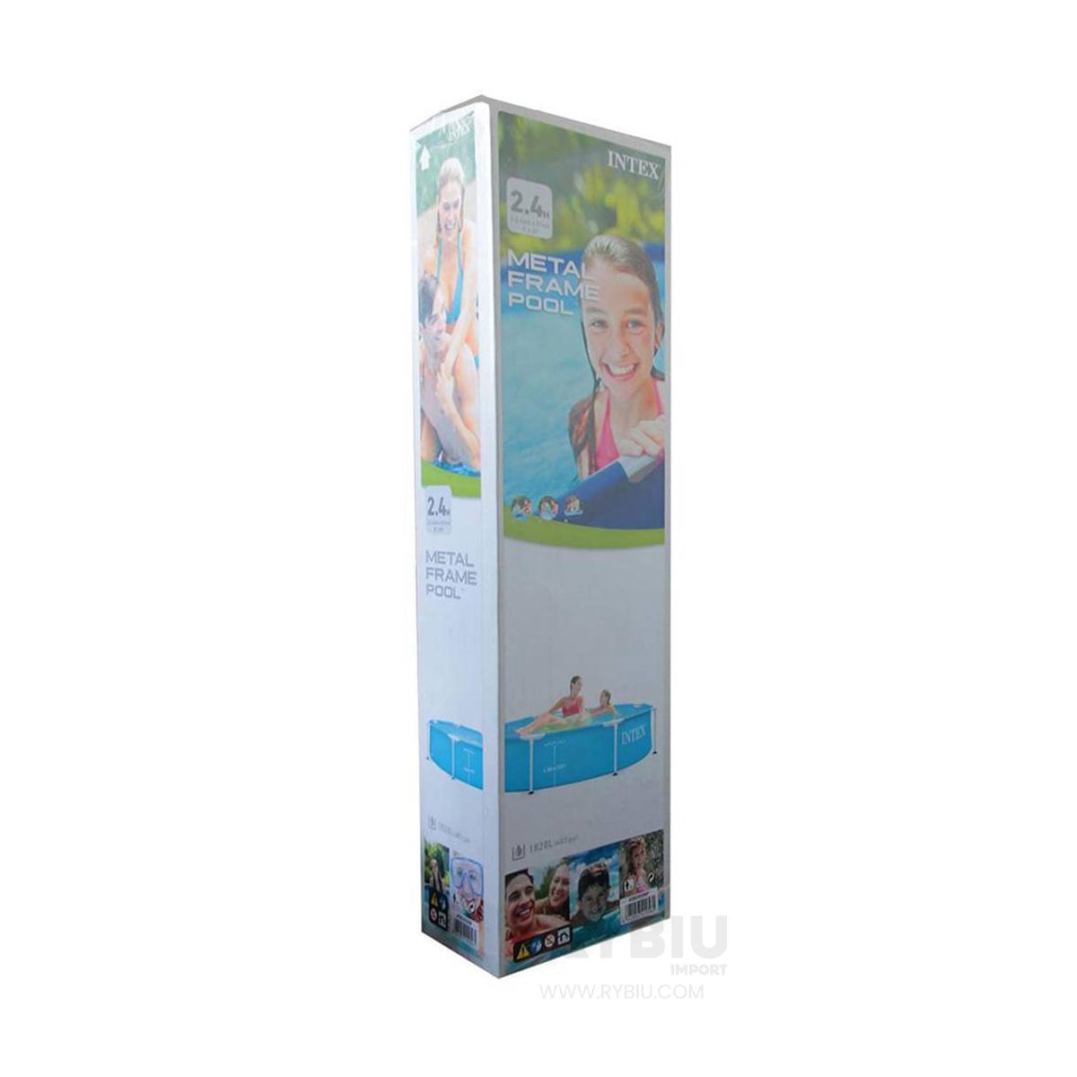 ALBERCA ESTRUCTURAL REDONDA EN COLOR AZUL Y+GIFT STICKERS - 3