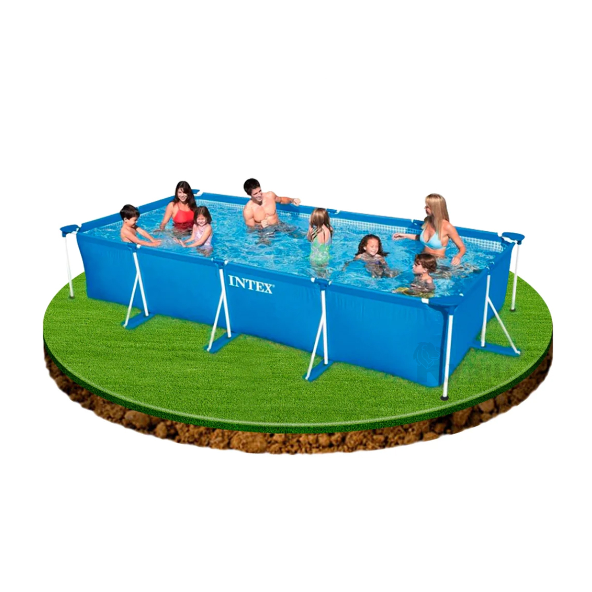 PILETA FUERTE FACIL EN CELESTE Y+BANDERITAS ADHESIVAS - 4