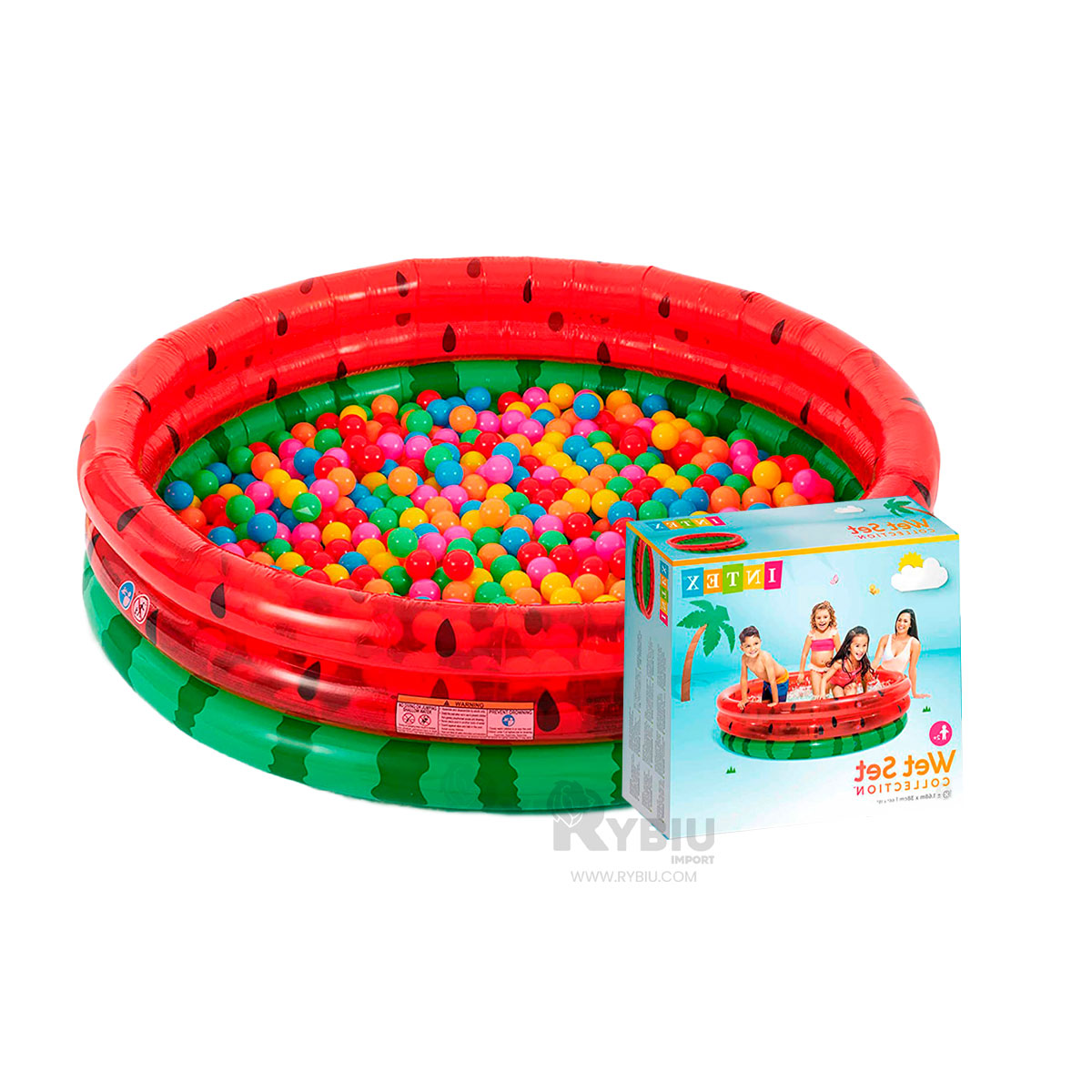 PILETA ESTETICA PARA PLAYA MULTICOLOR Y+BANDERITAS ADHESIVAS - 4