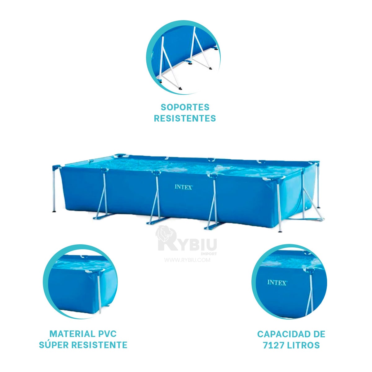 ALBERCA MAXIMA DURABILIDAD EN TONO CELESTE Y+GIFT MINIAGENDA - 2