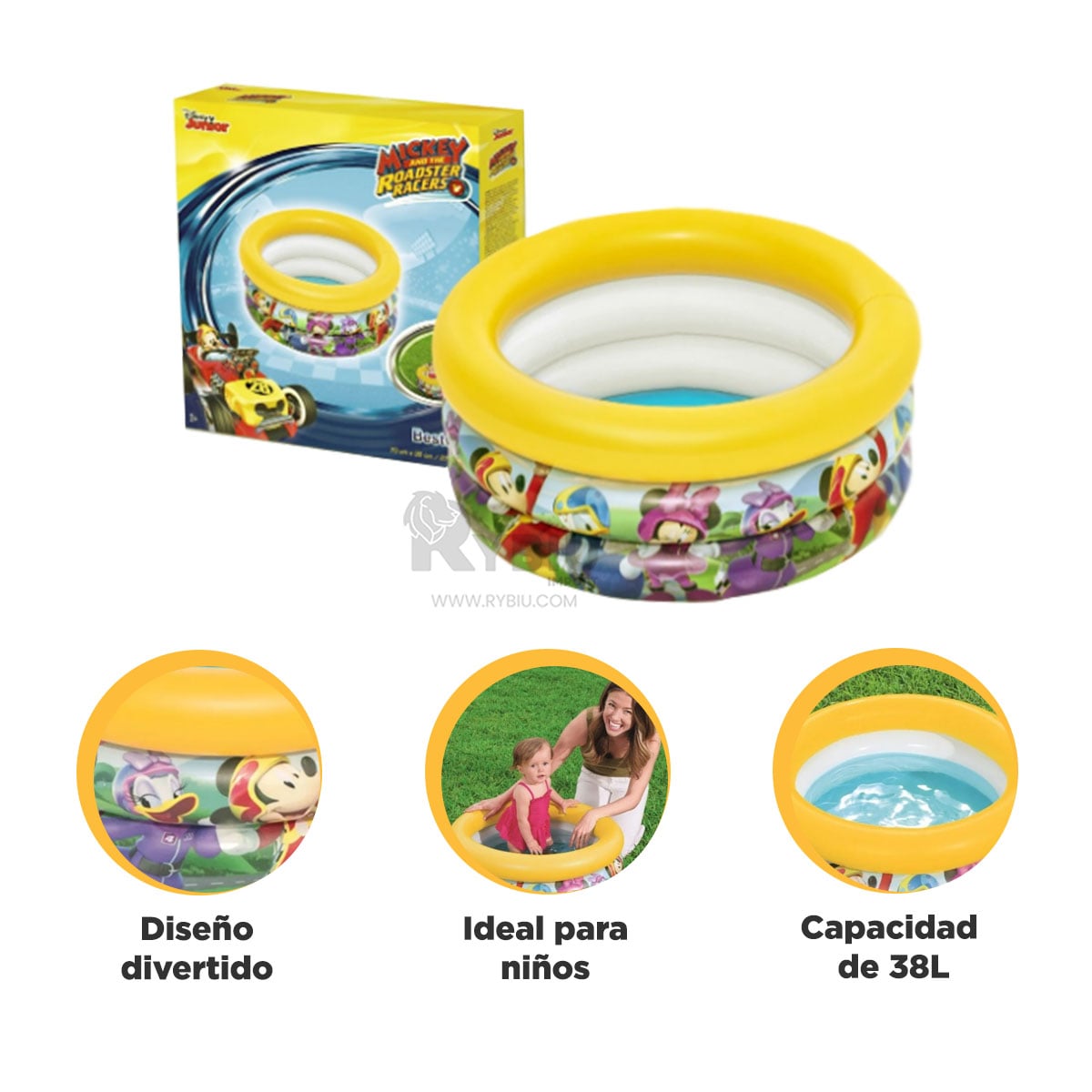 ALBERCA DE AIRE INFLABLE EN MULTICOLOR Y+REGALO AGENDITA - 3