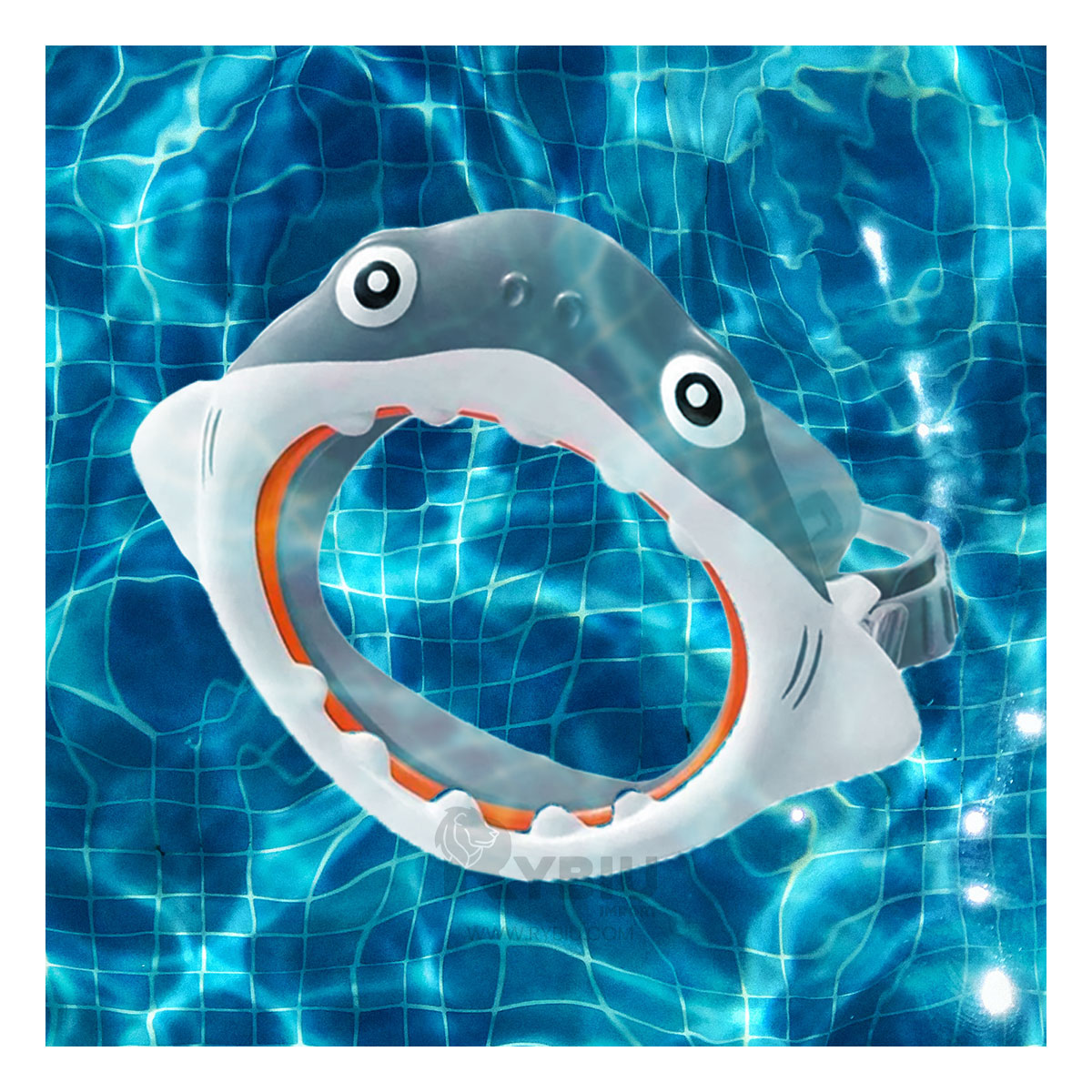 KIT NATACIÓN RYBIU 55944 JUEGOS EL AGUA DISEÑO TIBURON + GIFT STICKERS - 2