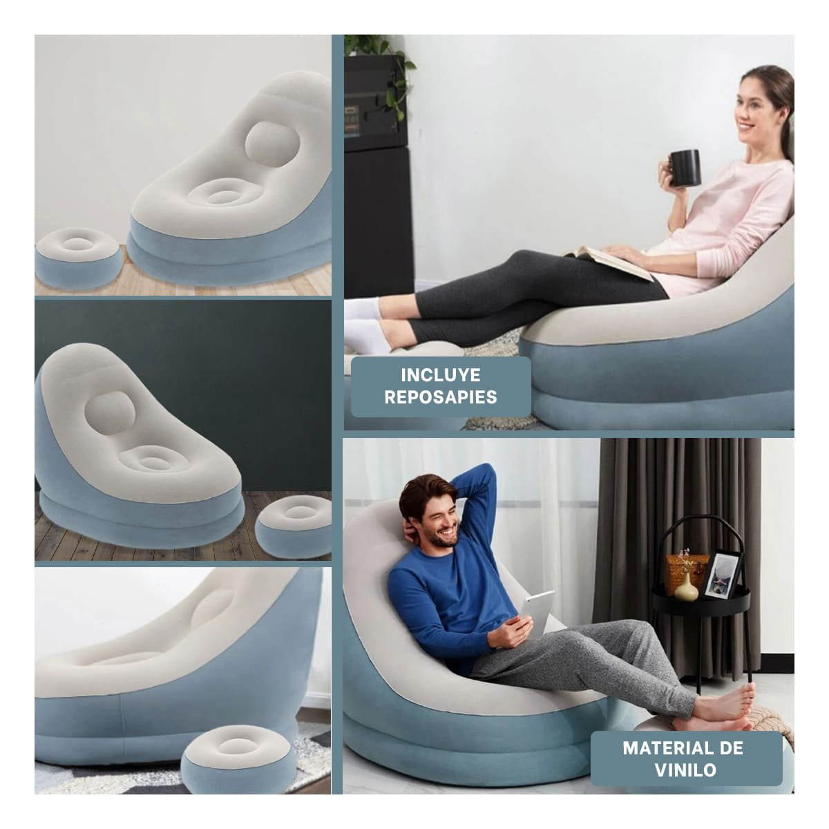 MUEBLE RYBIU DE ALTA CALIDAD DE GRIS AZULADO + POST IT ADHESIVOS - 5