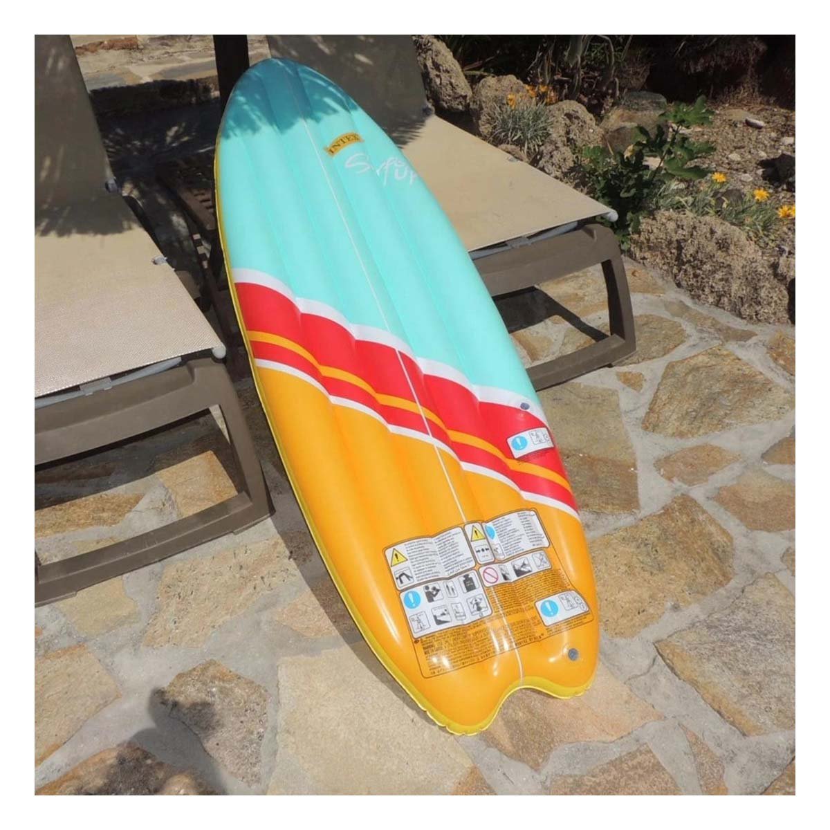 TABLA FLOTANTE INTEX PARA JUEGOS DE PISCINA CELESTE ANARANJA HOGAR Y+LIGAS REGALO - 2