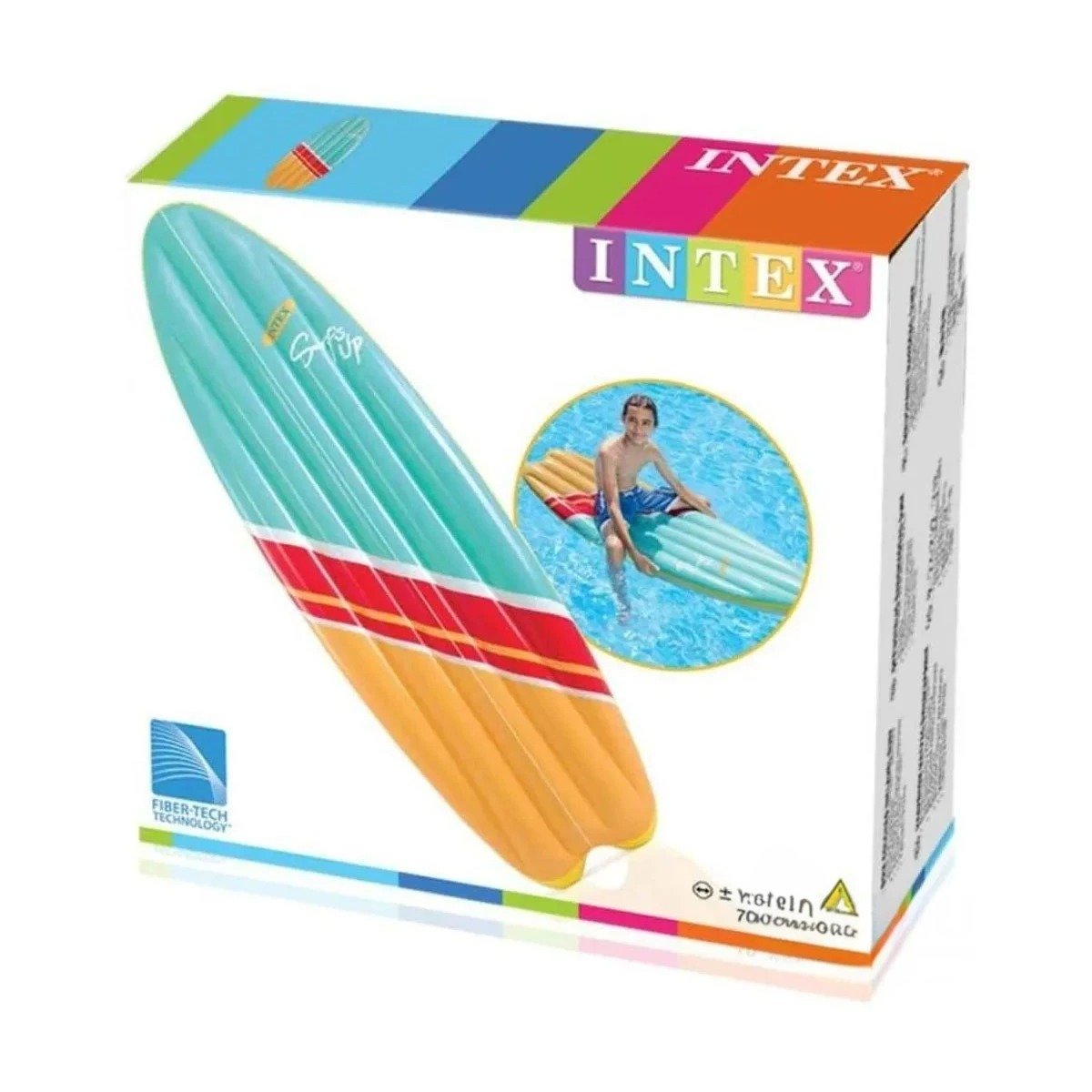 TABLA FLOTANTE INTEX PARA JUEGOS DE PISCINA CELESTE ANARANJA HOGAR Y+LIGAS REGALO - 3