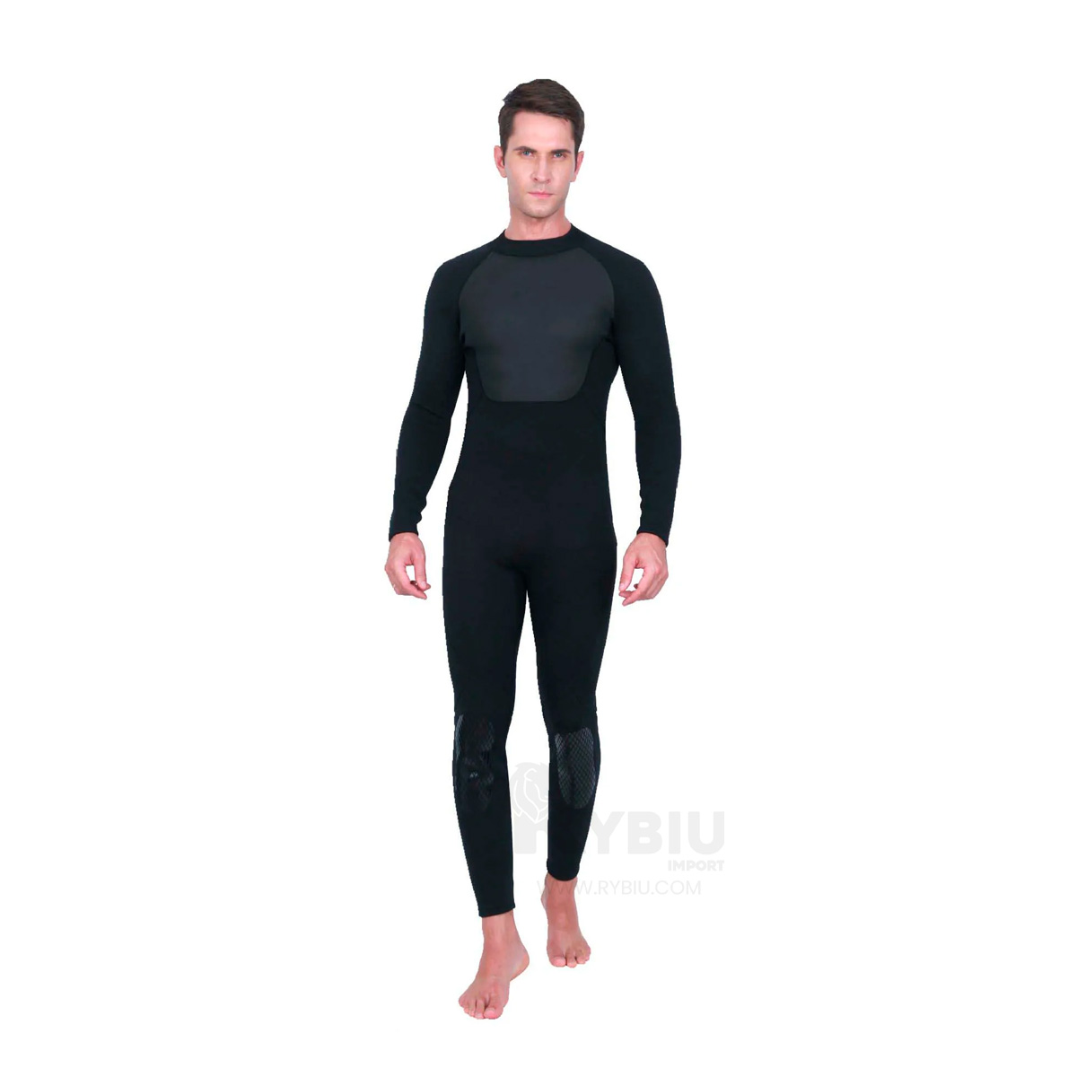 TRAJE BAÑO NATACIÓN HOMBRE RYBIU 61130-H 3.3MM NEGRO ATUENDO UTIL Y ESTETICO VERANO + REGALO AGENDITA - 1
