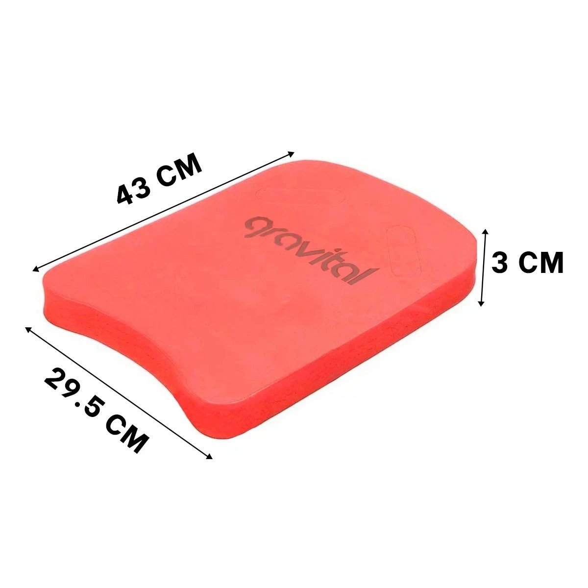 PLACA PLANA DE NATACION COLOR ROJO PARA USO CONTINUO EN PISCINA Y+POST IT - 4