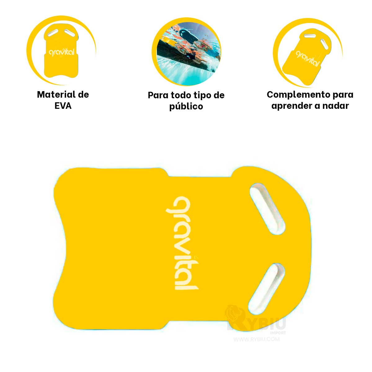 FLOTADOR ELEGANTE PARA NADAR DE AMARILLO Y+GIFT MINIAGENDA - 4