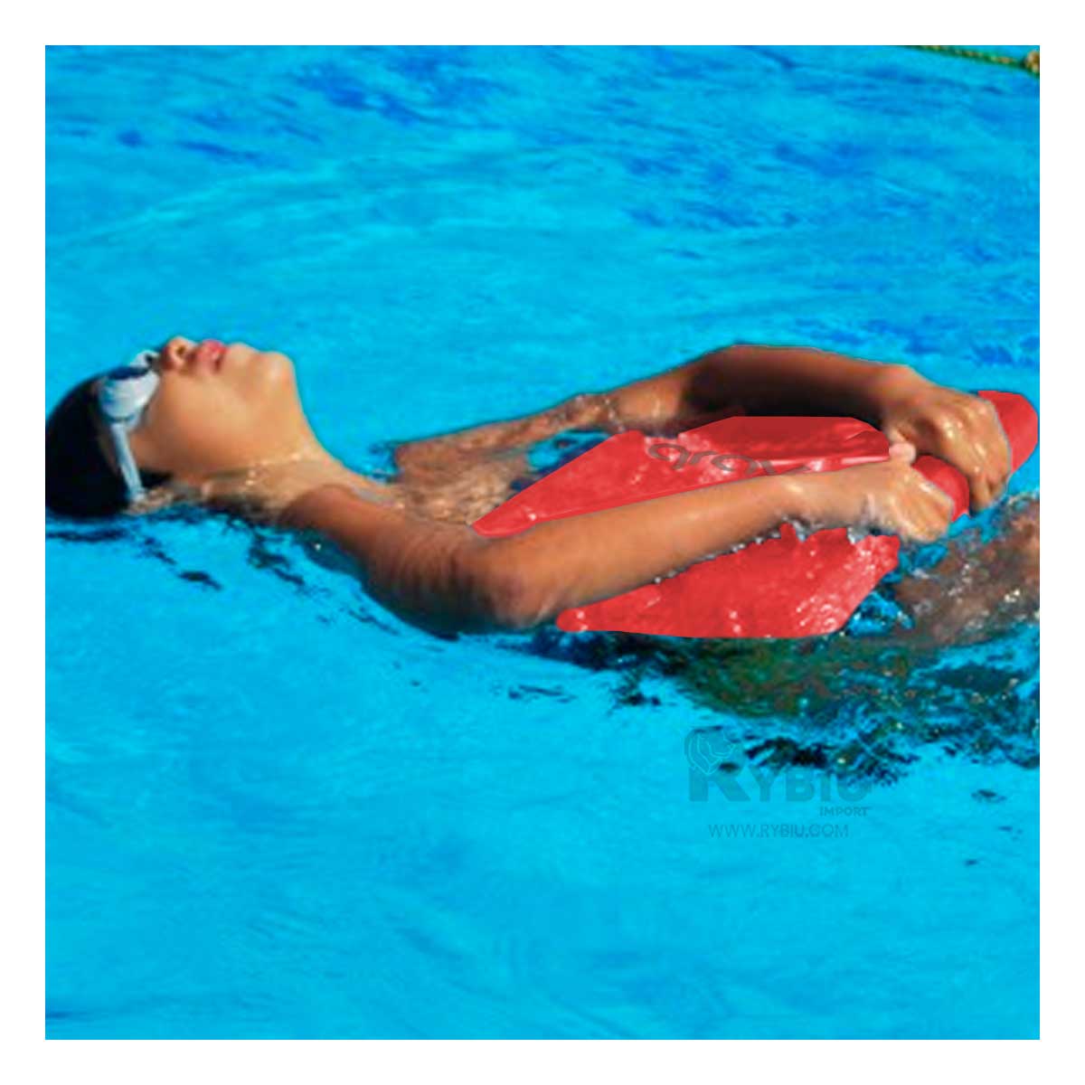 FLOTADOR DURADERO PARA FLOTAR DE COLOR ROJO Y+GIFT STICKERS - 3