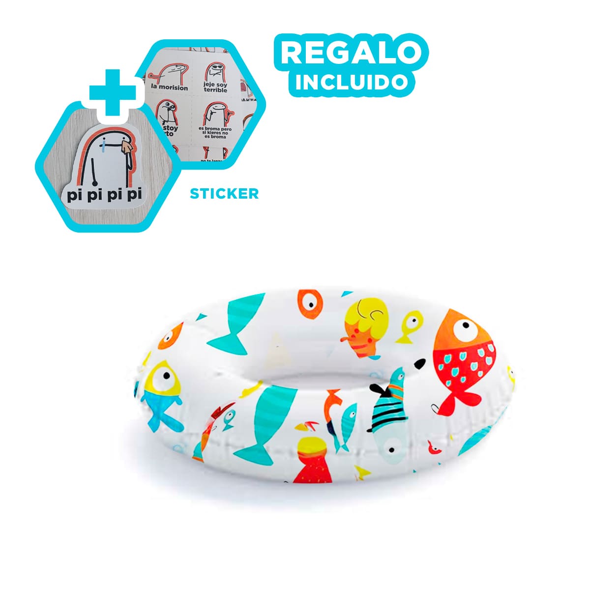 INFLABLE ACOGEDOR Y FACIL DE TRANSPORTAR Y+GIFT STICKERS - 1